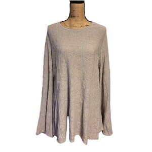Umgee Textured Tunic Bell Sleeve Sweater Medium New With Tags Boho